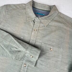 The North Face Shirt‎ Mens XL Green Fade Preppy Classic Outdoor Comfort Casual